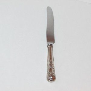 Vintage Silverplate Knife McGLASHAN & CLARKE KING MONOGRAM SCROLLS Cutlery